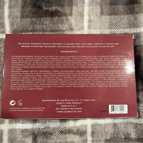 Ace Beautè - Mystic Romance Eyeshadow Palette - Picture 8 of 8